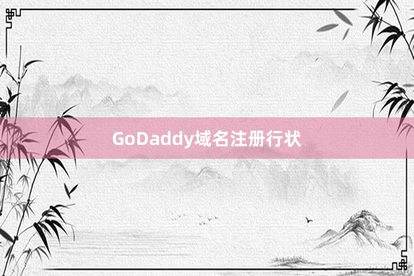 GoDaddy域名注册行状